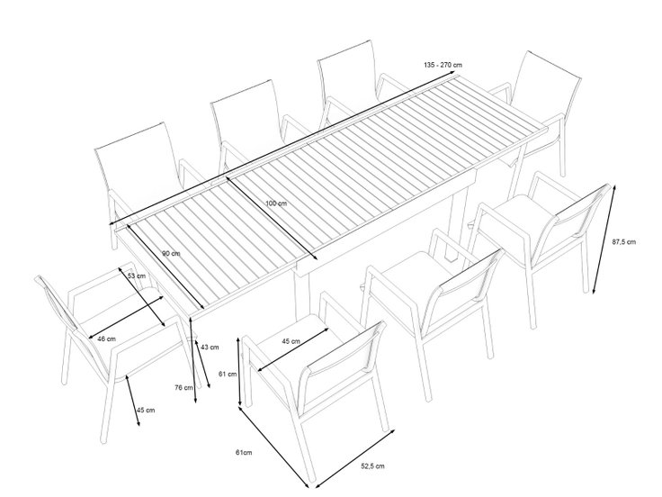 Product dimensions - Remy XL