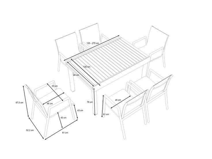 Product dimensions - Remy L
