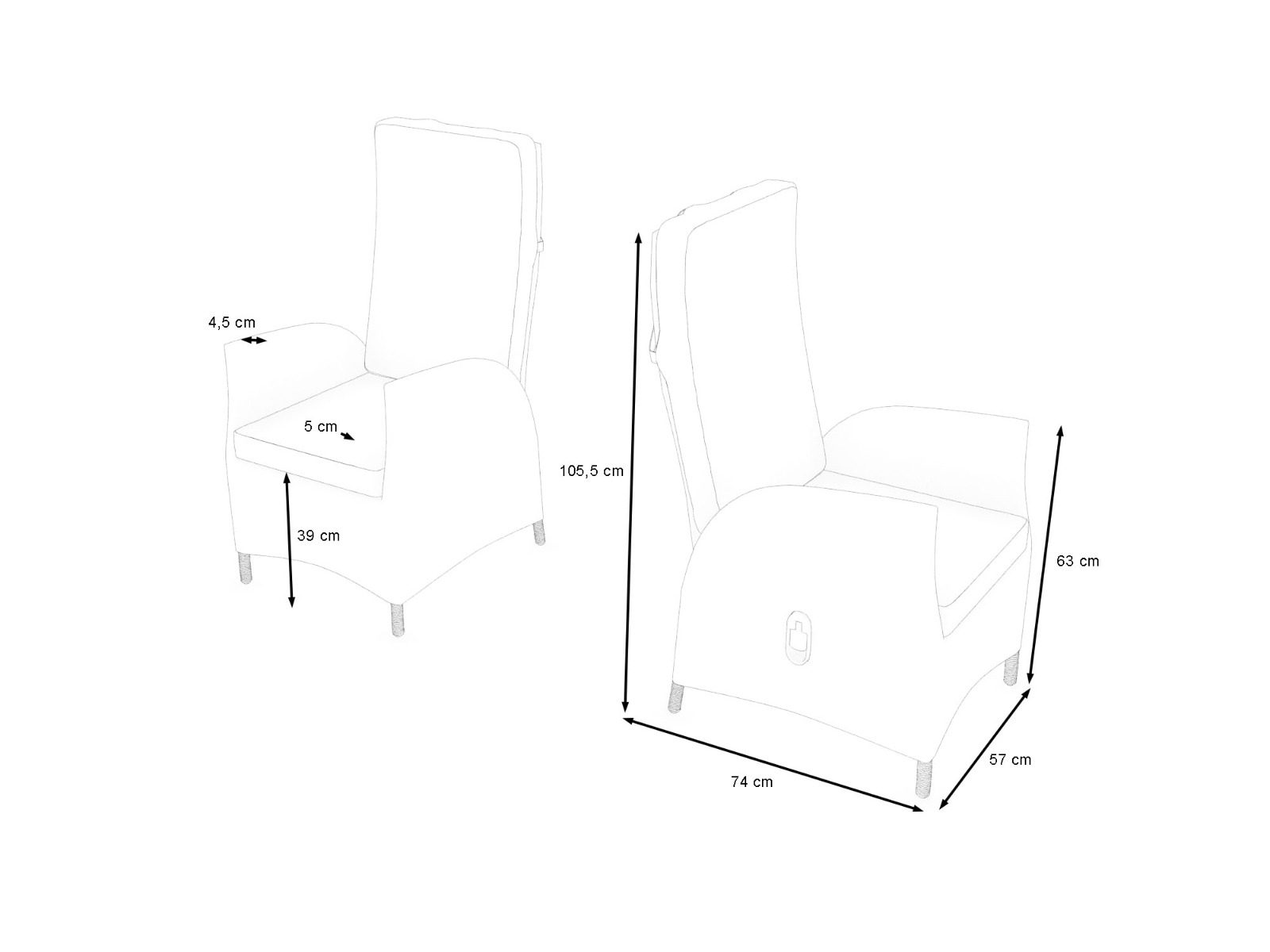 MERANO / CERES RELAX CHAIR 2X