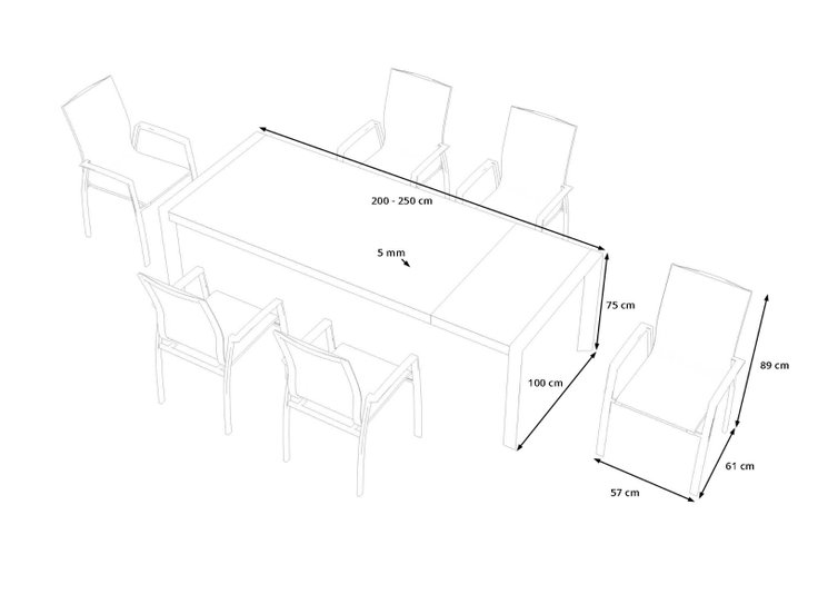 Product dimensions - Eden L