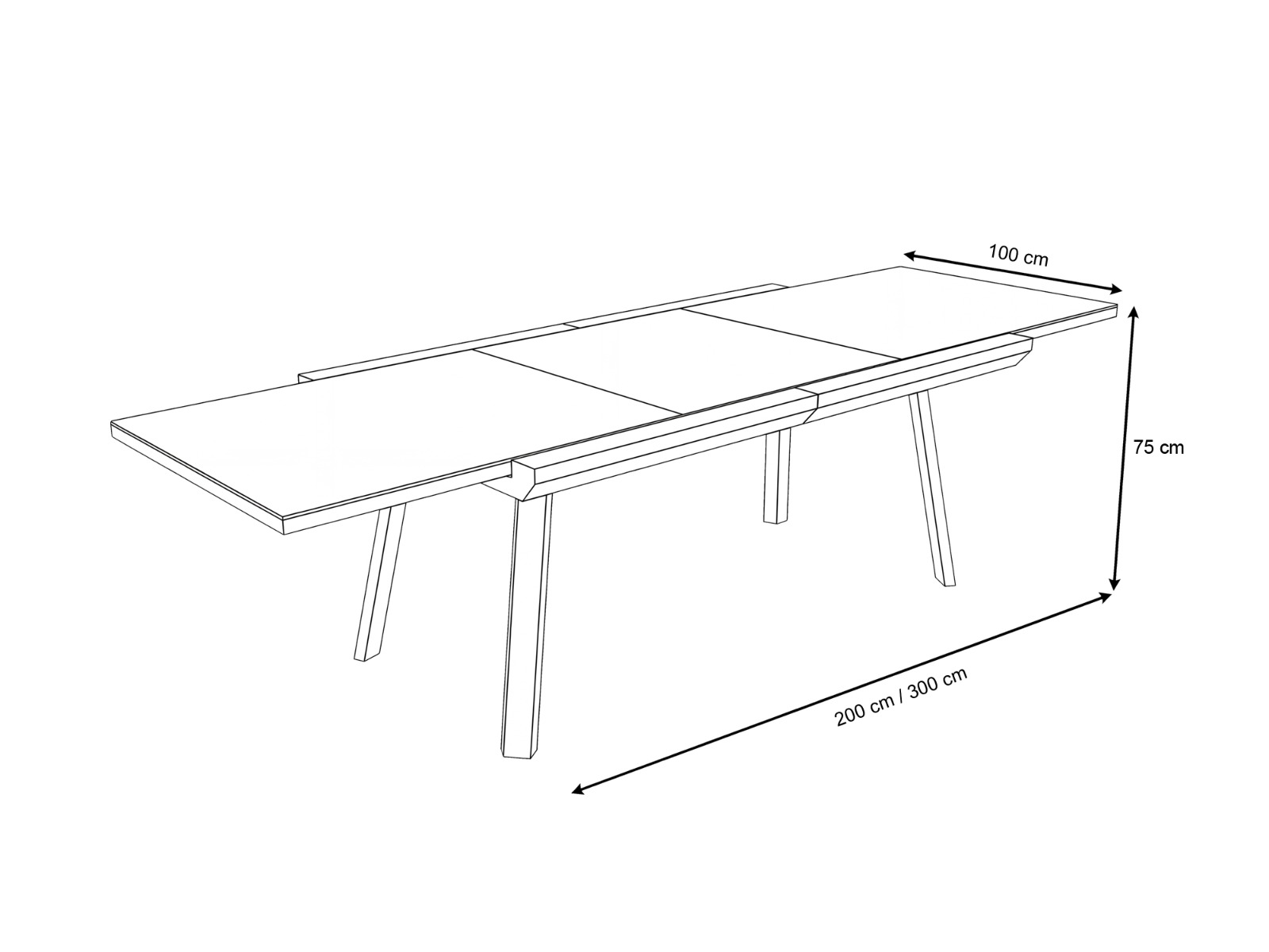 LILO EXTENDABLE DINING TABLE