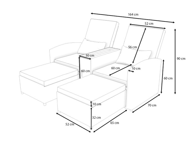Product dimensions - Rio
