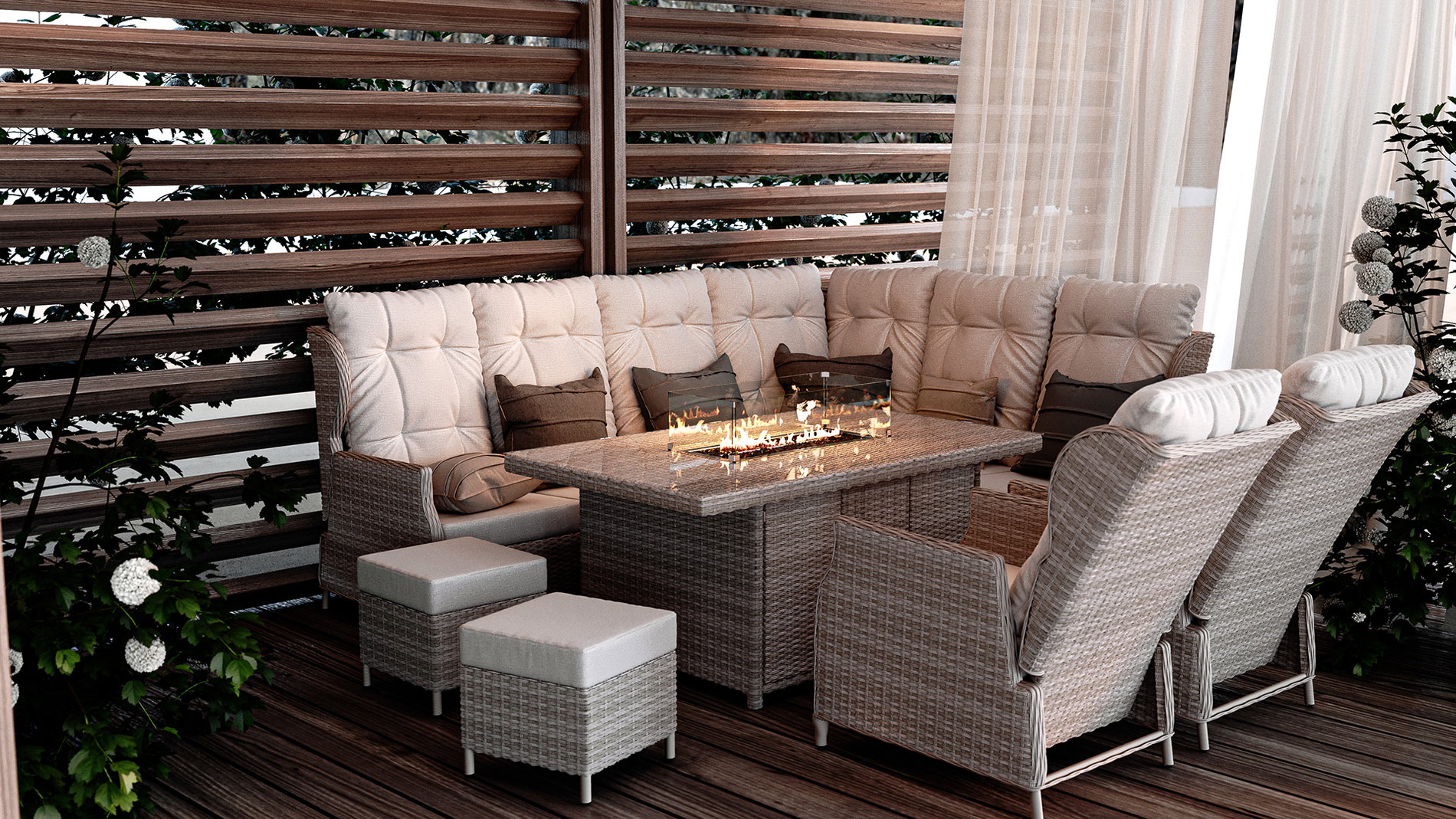 Bari XL with firepit-polyrattan_desert_line_sand