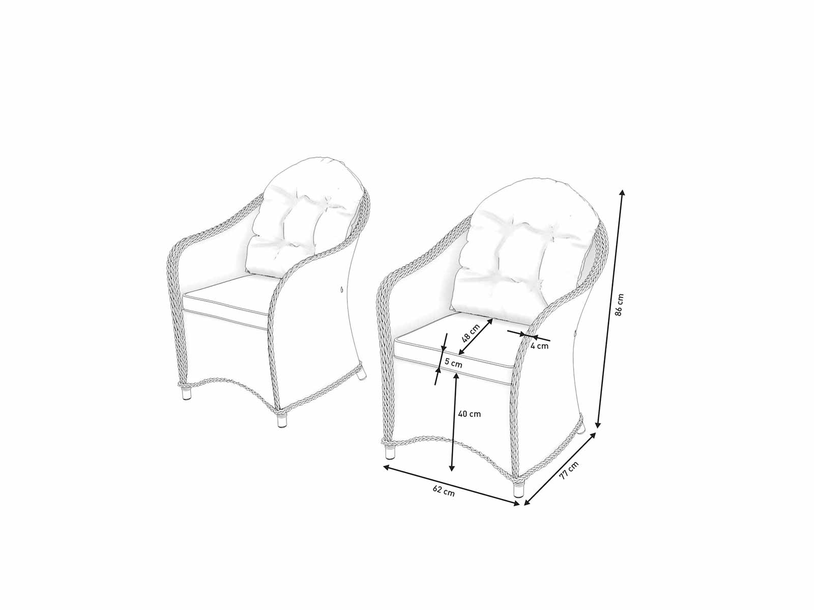 LIVIA/VELIA CHAIR 2X