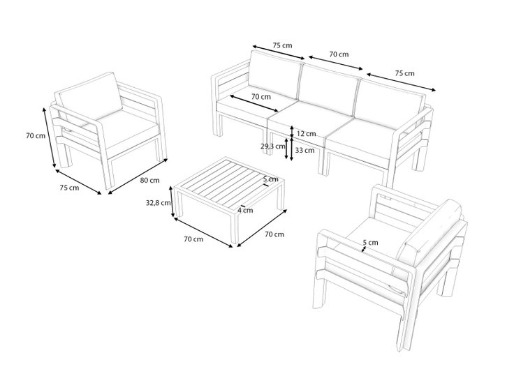 Product dimensions - Lorenzo M