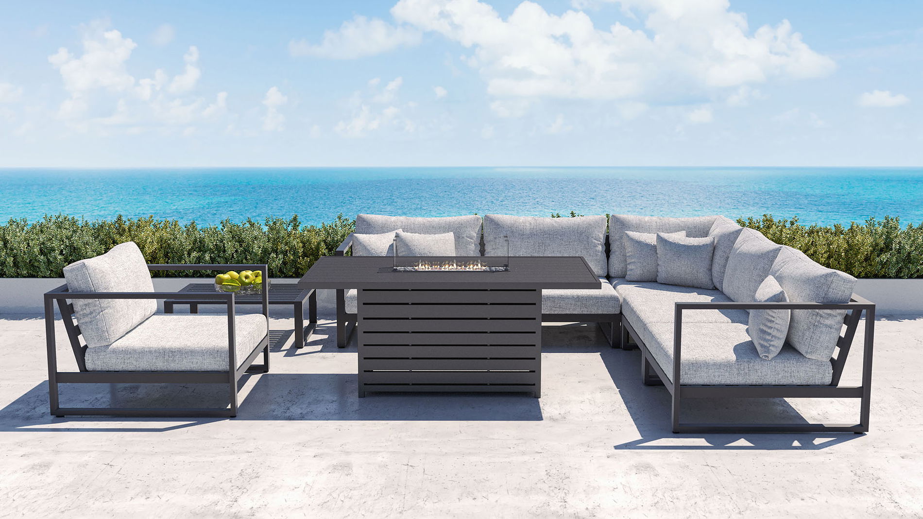 Matteo L with firepit