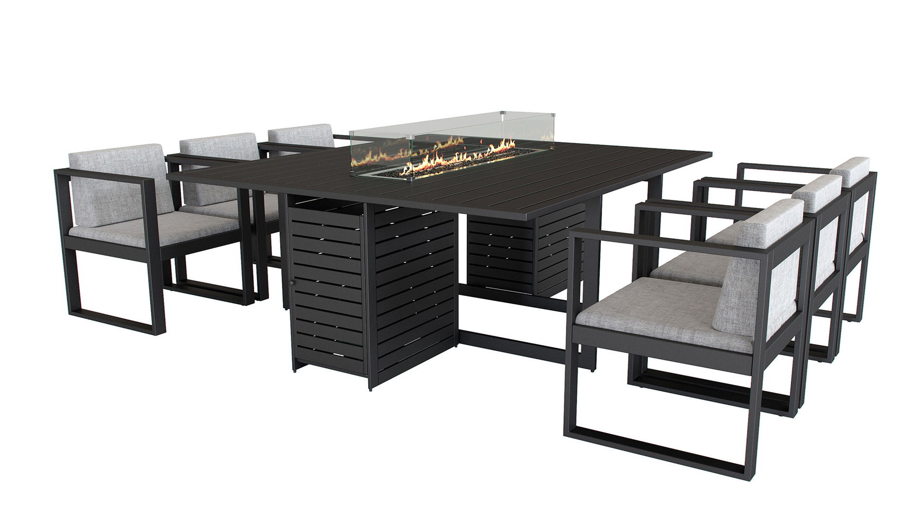 Ricardo with Firepit (Anthracite aluminium)