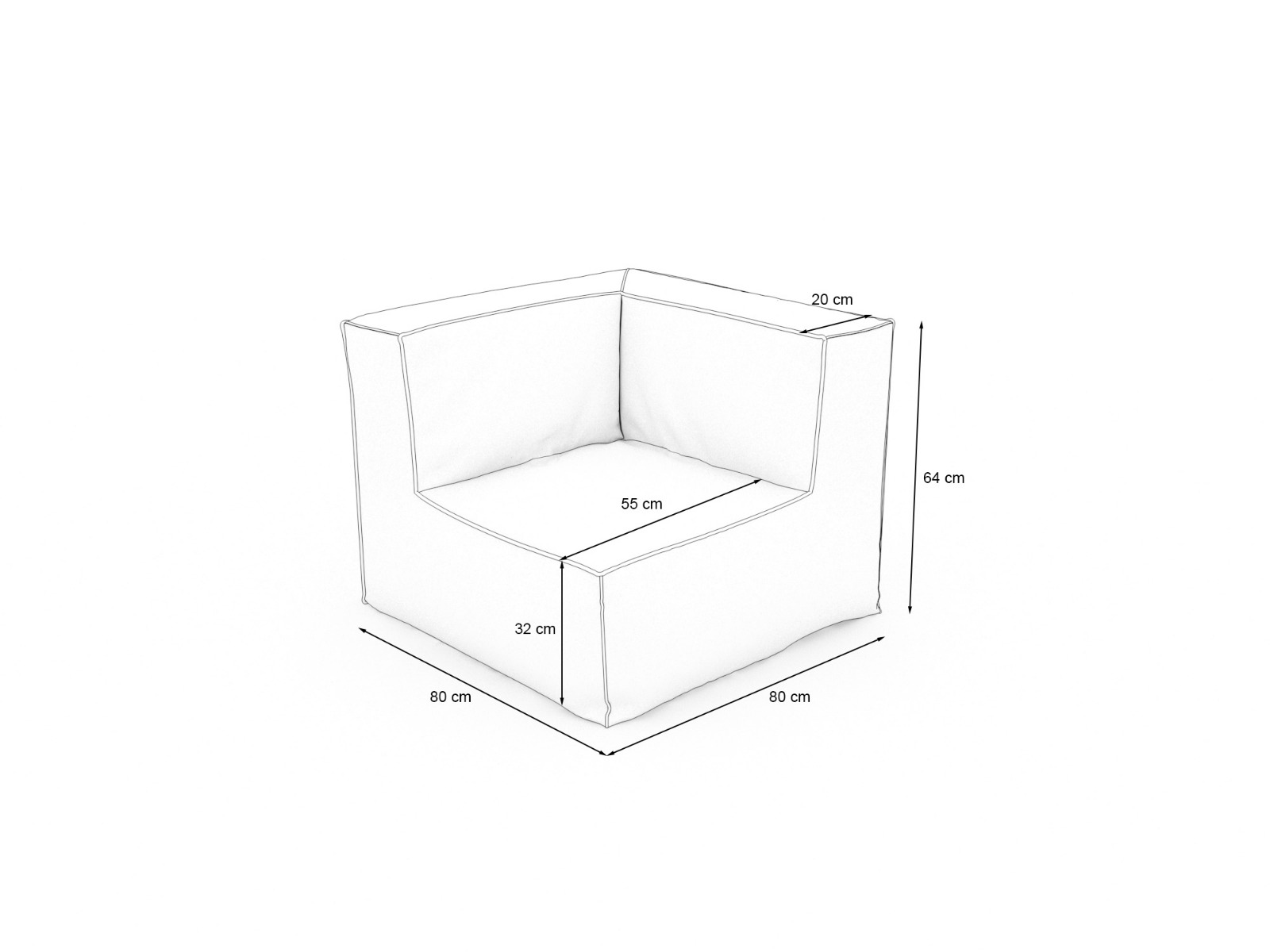 SAMBA ECKTEIL FüR MODULARES SOFA